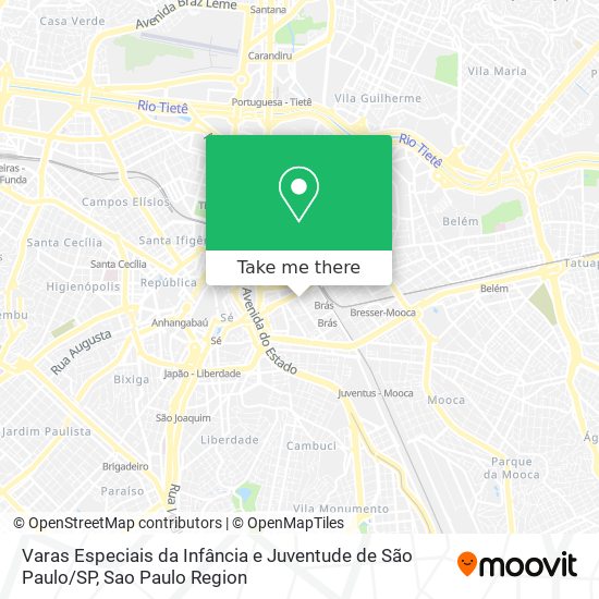 Varas Especiais da Infância e Juventude de São Paulo / SP map