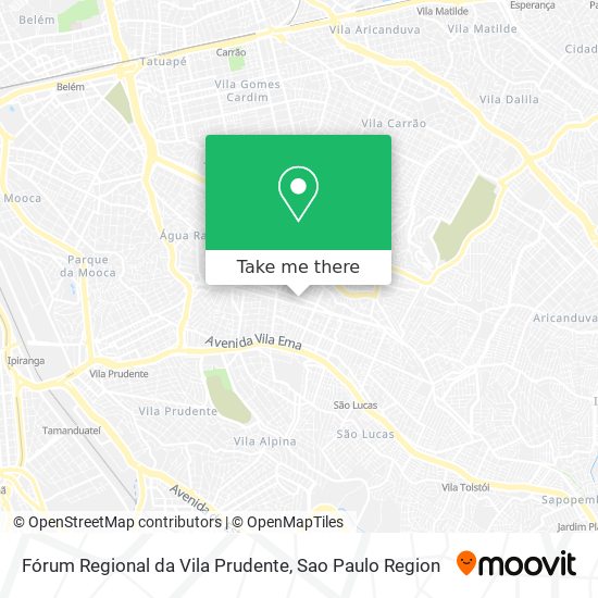 Fórum Regional da Vila Prudente map