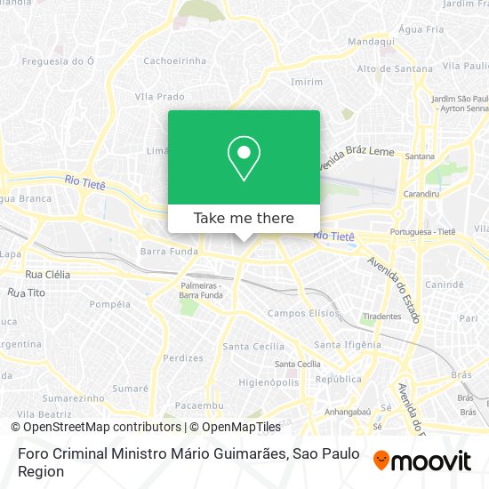 Mapa Foro Criminal Ministro Mário Guimarães