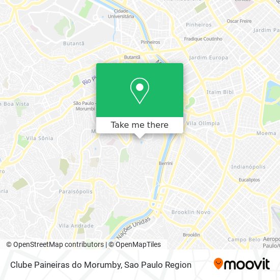 Mapa Clube Paineiras do Morumby