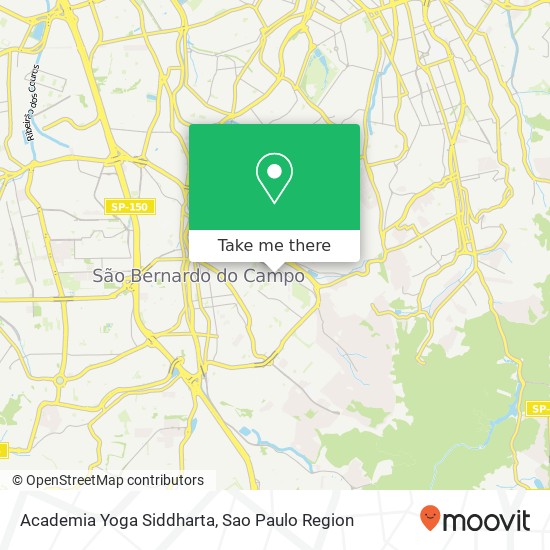 Mapa Academia Yoga Siddharta