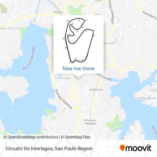 Circuito Do Interlagos map