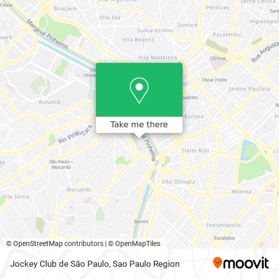Jockey Club de São Paulo map