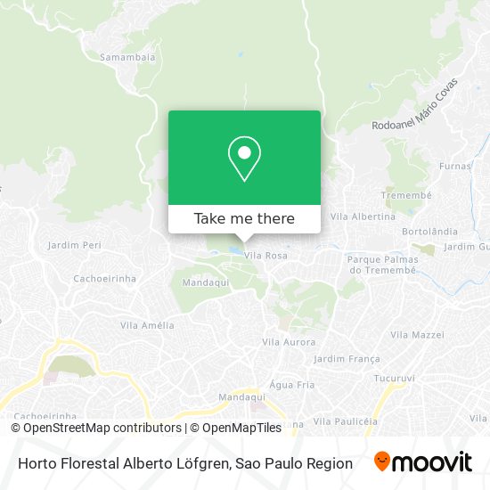 Horto Florestal Alberto Löfgren map