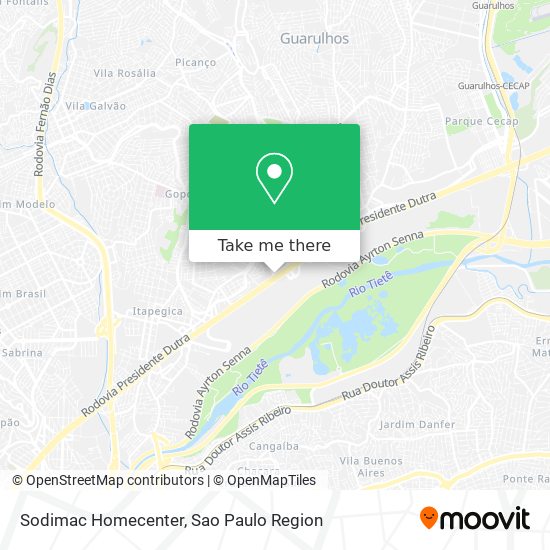 Sodimac Homecenter map