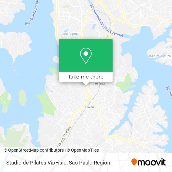 Mapa Studio de Pilates VipFisio