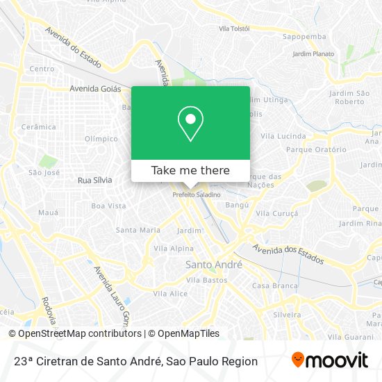 23ª Ciretran de Santo André map