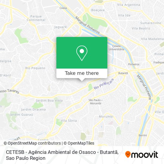 CETESB - Agência Ambiental de Osasco - Butantã map