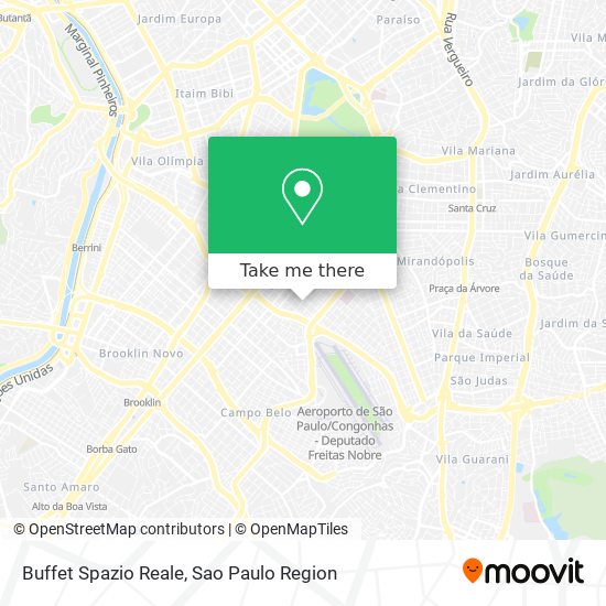 Buffet Spazio Reale map