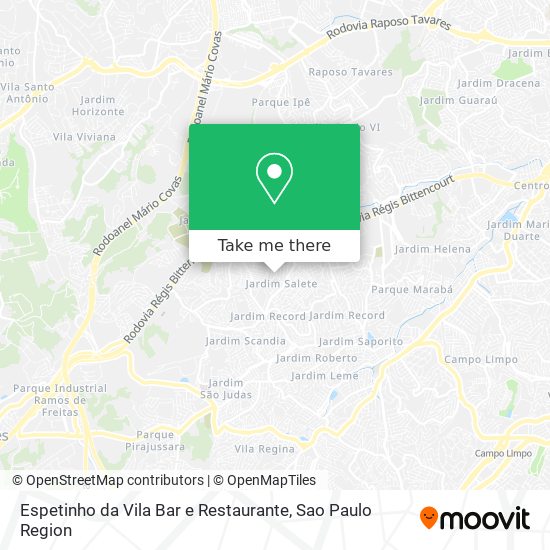 Espetinho da Vila Bar e Restaurante map