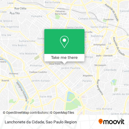 Lanchonete da Cidade map