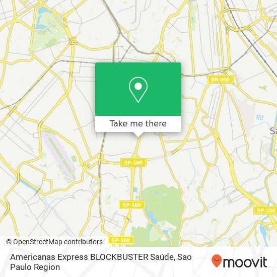 Americanas Express BLOCKBUSTER Saúde map