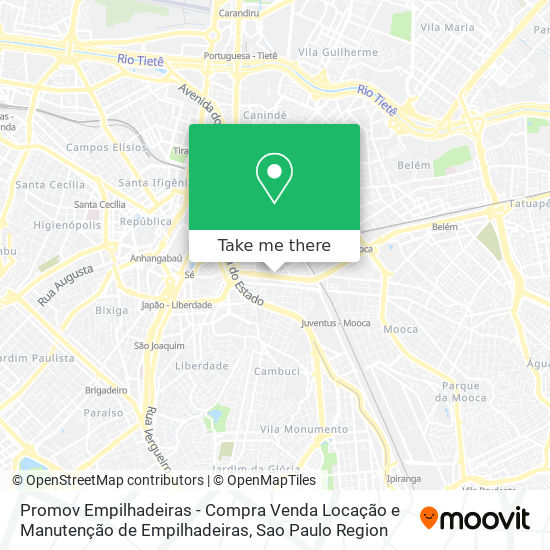 Promov Empilhadeiras - Compra Venda Locação e Manutenção de Empilhadeiras map