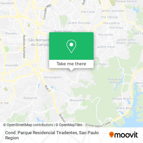 Cond. Parque Residencial Tiradentes map