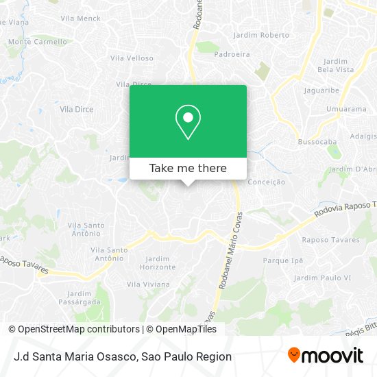 J.d Santa Maria  Osasco map