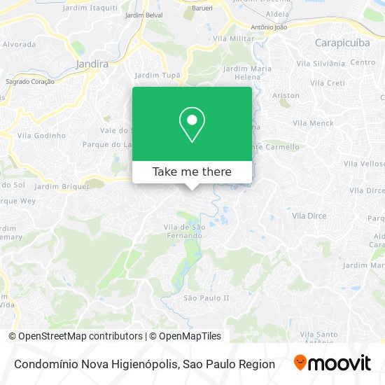 Condomínio Nova Higienópolis map