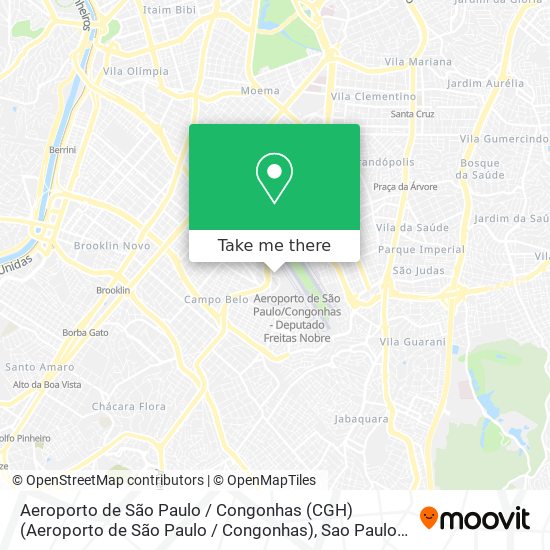 Mapa Aeroporto de São Paulo / Congonhas (CGH) (Aeroporto de São Paulo / Congonhas)