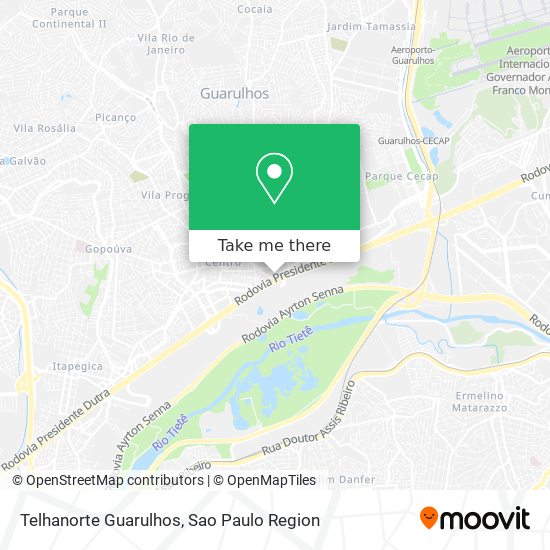Telhanorte Guarulhos map