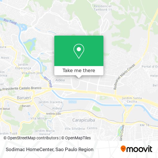 Sodimac HomeCenter map