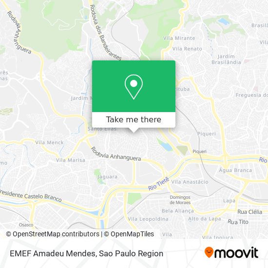 EMEF Amadeu Mendes map