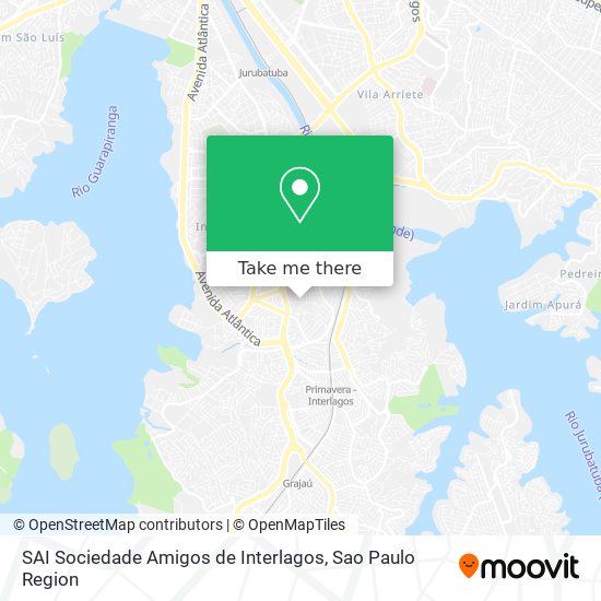 SAI Sociedade Amigos de Interlagos map