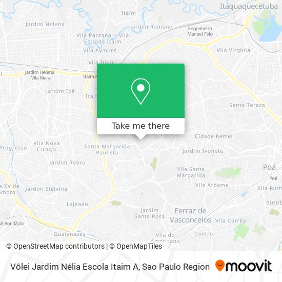 Vôlei Jardim Nélia Escola Itaim A map