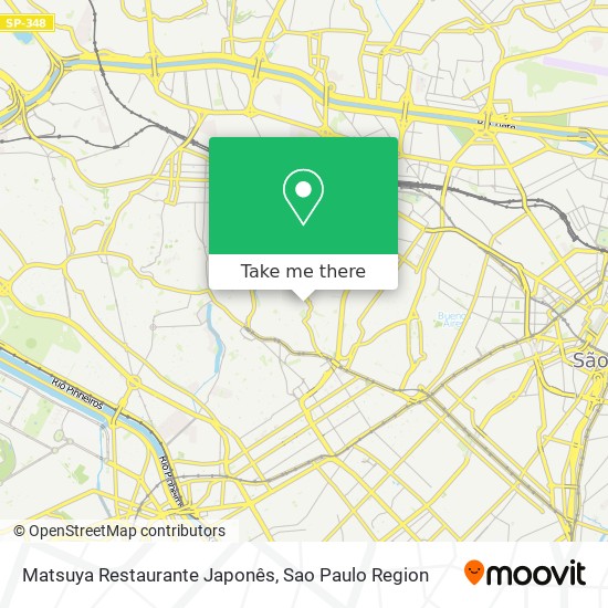 Mapa Matsuya Restaurante Japonês