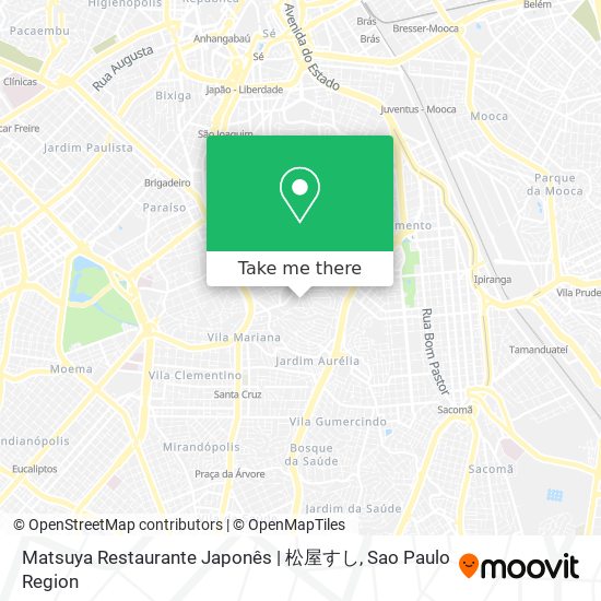 Mapa Matsuya Restaurante Japonês | 松屋すし