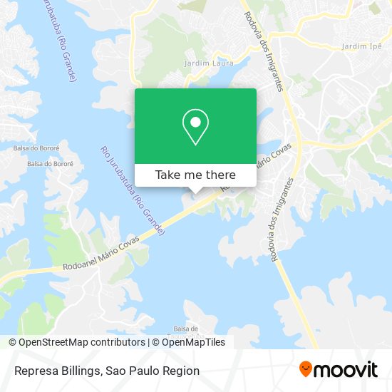 Mapa Represa Billings