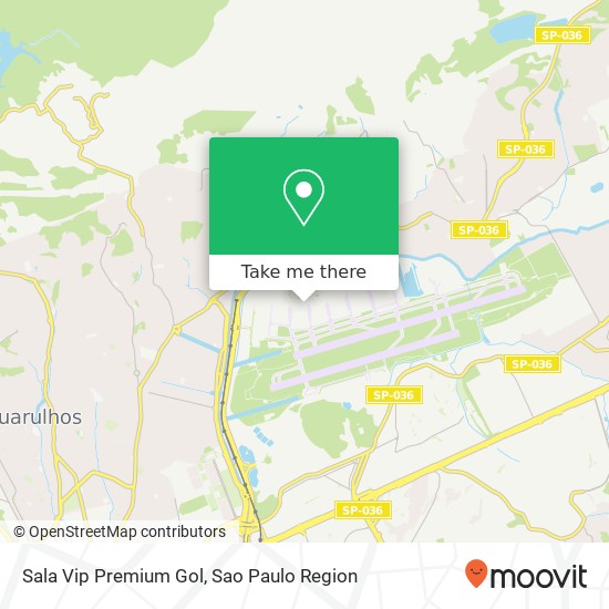 Sala Vip Premium Gol map