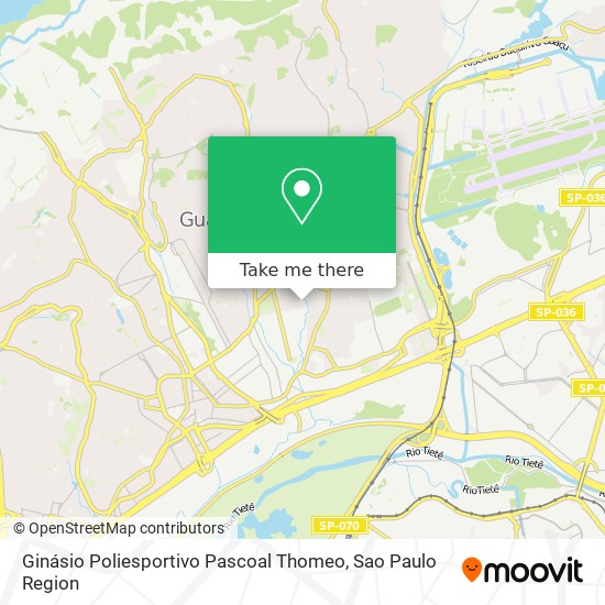 Ginásio Poliesportivo Pascoal Thomeo map