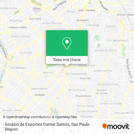 Ginásio de Esportes Osmar Santos map