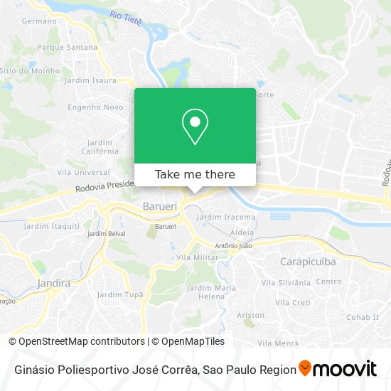 Ginásio Poliesportivo José Corrêa map