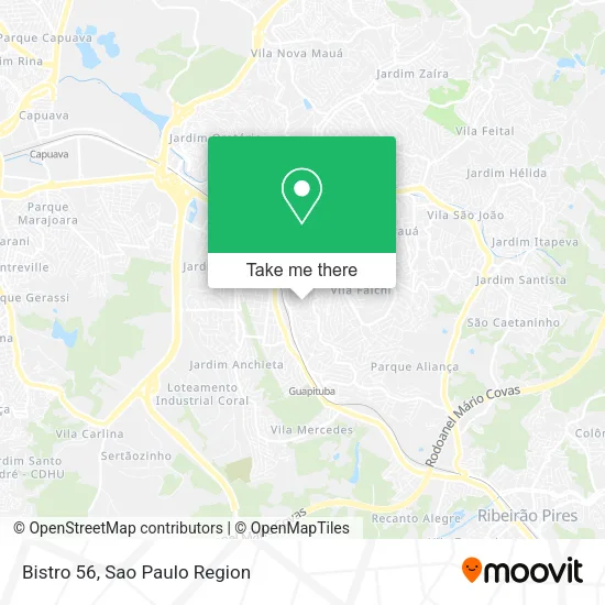 Bistro 56 map