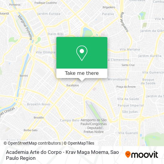 Academia Arte do Corpo - Krav Maga Moema map