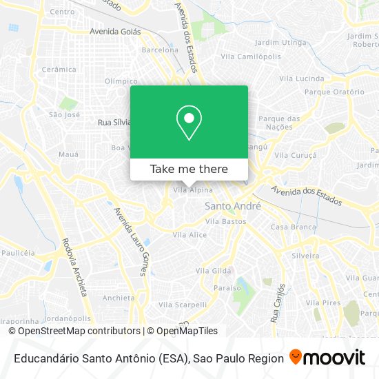 Mapa Educandário Santo Antônio (ESA)