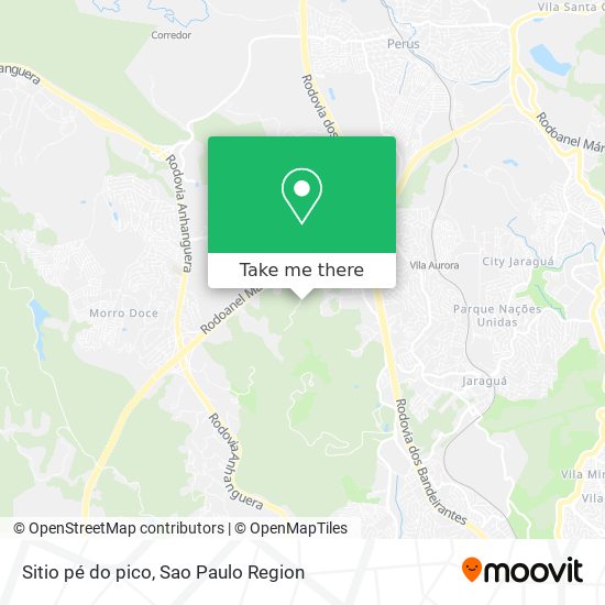 Sitio pé do pico map