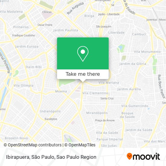 Mapa Ibirapuera, São Paulo
