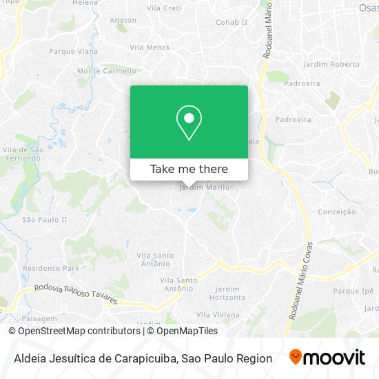 Aldeia Jesuítica de Carapicuiba map