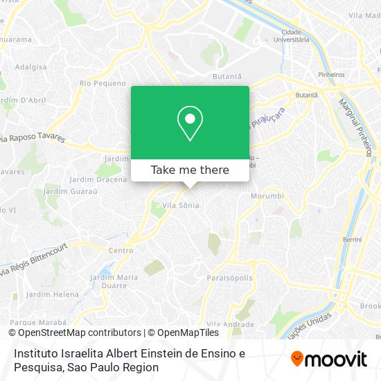 Instituto Israelita Albert Einstein de Ensino e Pesquisa map