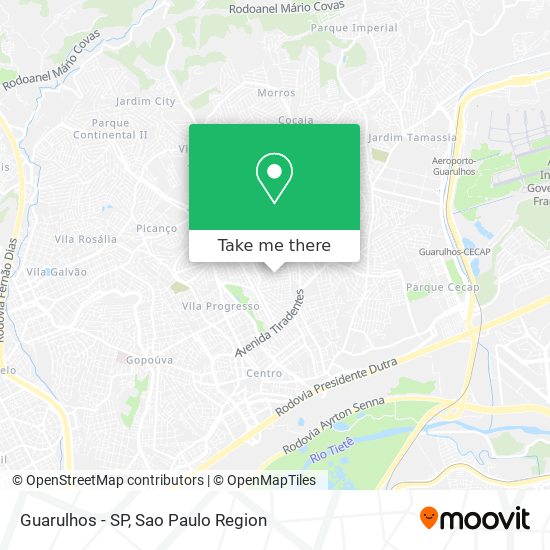 Mapa Guarulhos - SP