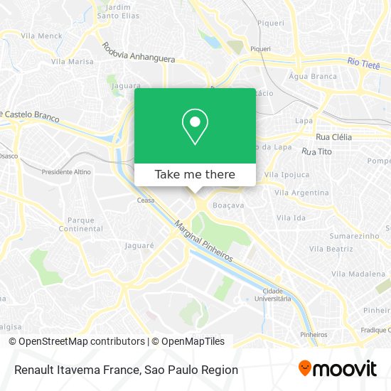 Mapa Renault Itavema France