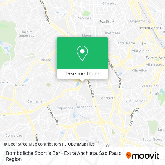 Mapa Bomboliche Sport´s Bar - Extra Anchieta