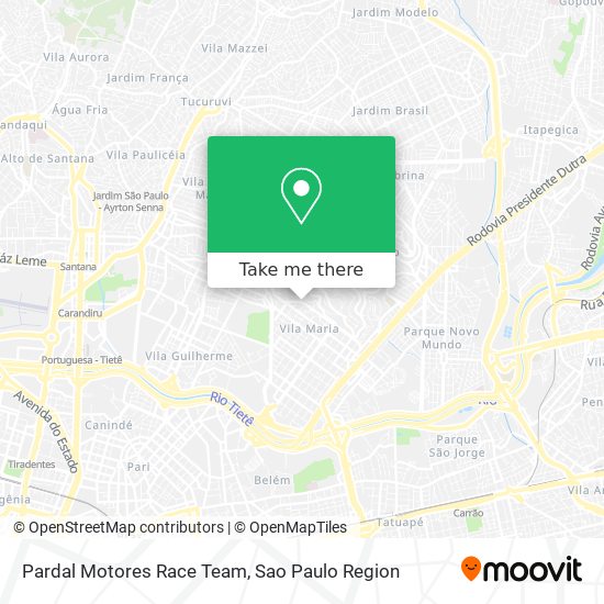 Pardal Motores Race Team map