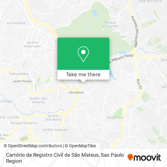 Cartório de Registro Civil de São Mateus map