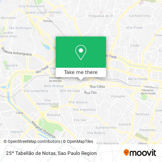 25º Tabelião de Notas map