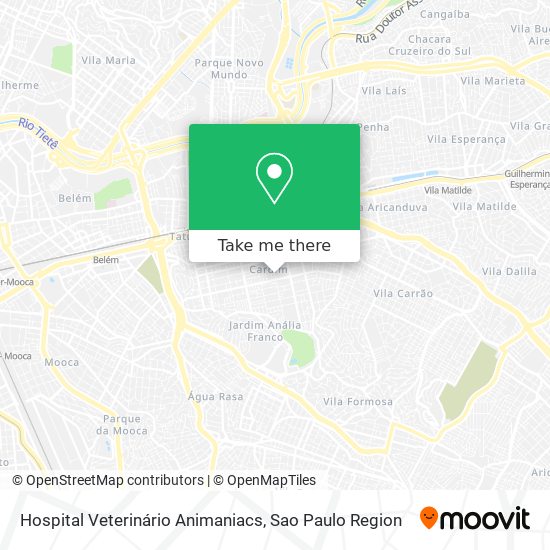 Hospital Veterinário Animaniacs map