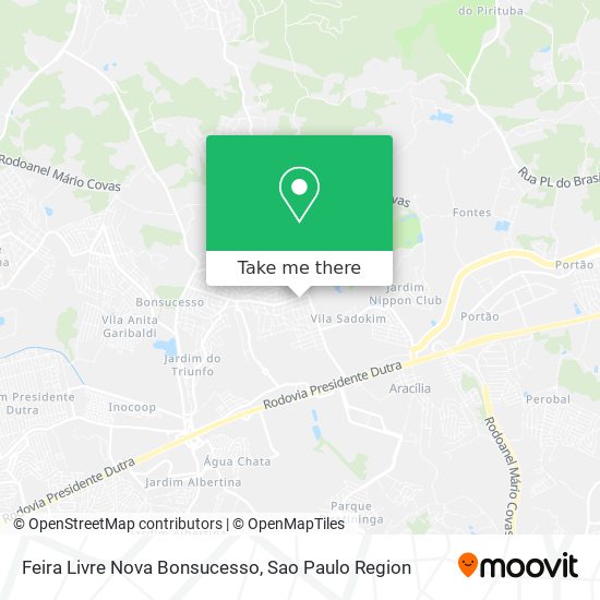 Feira Livre Nova Bonsucesso map