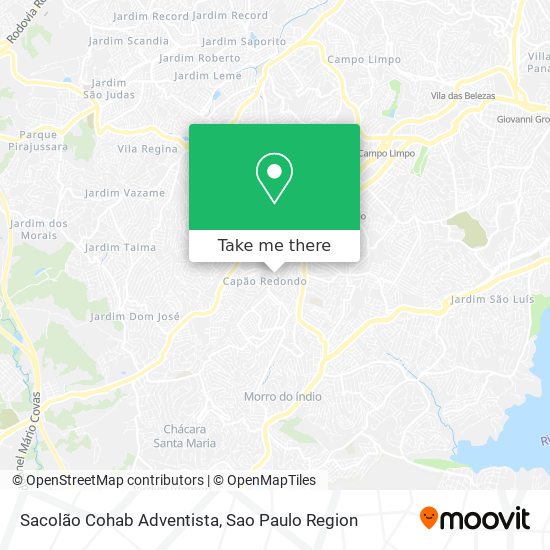 Sacolão Cohab Adventista map