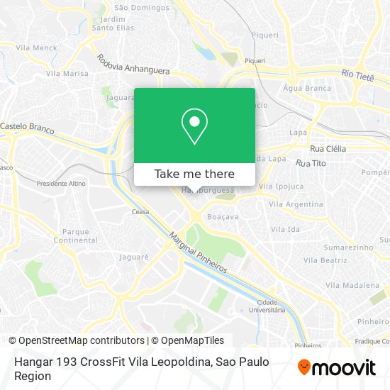 Hangar 193 CrossFit Vila Leopoldina map